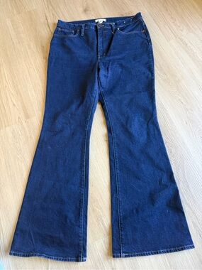 Madewell Skinny Flare Jeans Dark Rinse Sz 32